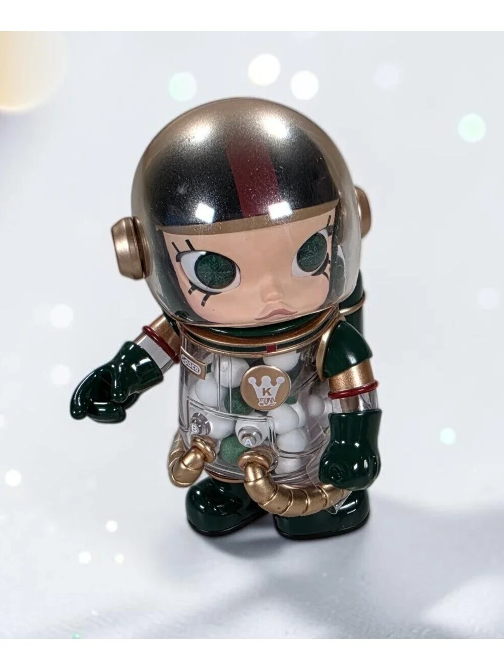 POP MART Mega Space Molly 100% Series 4 Christmas2024 Green Special 1/36